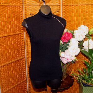 Philosophy Sleeveless Mock Turtle Neck